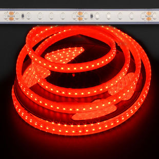 ECOLUX 48W 12V 3528 Red LED Strip, Non-Waterproof Accent Decorative Tape Light with Rich Red LED Color, Ideal for Home, Retail, or Display Lighting